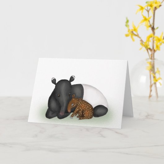 マザーとベビーのタピールカード カード (黄色い花)