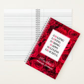 マザーアクロニムレッドローゼス祈りの言葉ジャーナル ノートブック (内側)