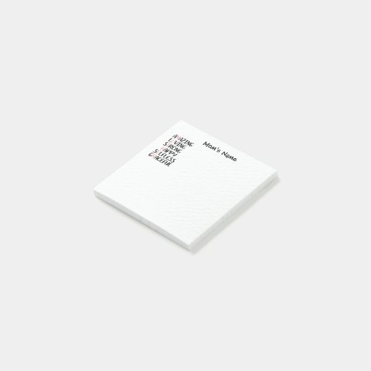 マザーアナグラムの素晴らしい愛パーソナライズされた情 ポストイット (アングル)