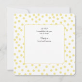 マザーアヒルとアヒル赤ちゃんシャワー招待状 セーブザデート (裏面)