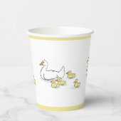 マザーアヒルとアヒル赤ちゃんシャワー紙カップ 紙コップ (左)