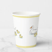 マザーアヒルとアヒル赤ちゃんシャワー紙カップ 紙コップ (右)