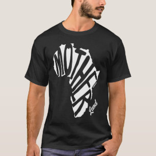 マザーアフリカ地図ブラック歴史文化プライド Tシャツ