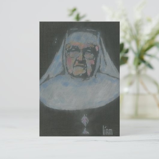 マザーアンジェリカの祈りの言葉カード サンキューカード (スタンド正面)