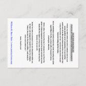 マザーアンジェリカの祈りの言葉カード サンキューカード (裏面)