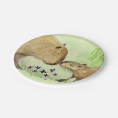 マザーアンドベビーカピバラ ペーパープレート (アングル)