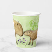 マザーアンドベビーカピバラ 紙コップ (裏面)