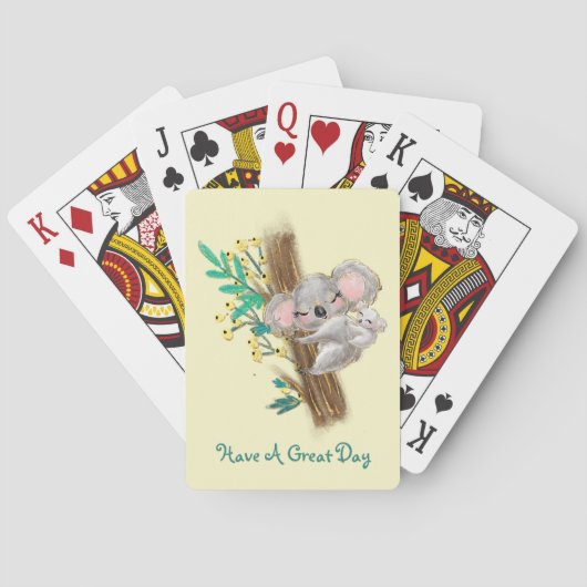 マザーアンドベビーコアラクラシックストランプ トランプ (裏面)