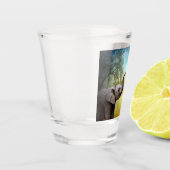 マザーアンドベビーゾウ・バンダナ ショットグラス (左)