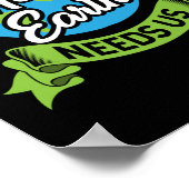 マザーアースは気候変動の環境を必要としている ポスター (角)