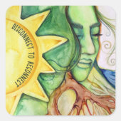 マザーアースガイア女神 スクエアシール (正面)