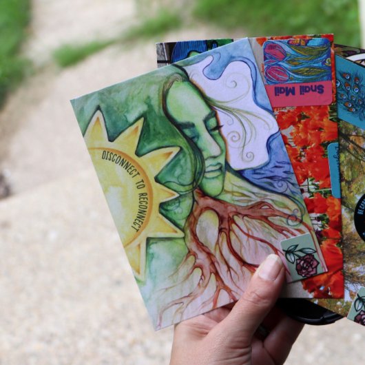 マザーアースガイア女神 ポストカード