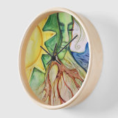 マザーアースガイア女神 壁時計 (傾斜)