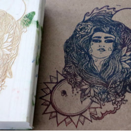 マザーアースザワールドタロット女神 ラバースタンプ