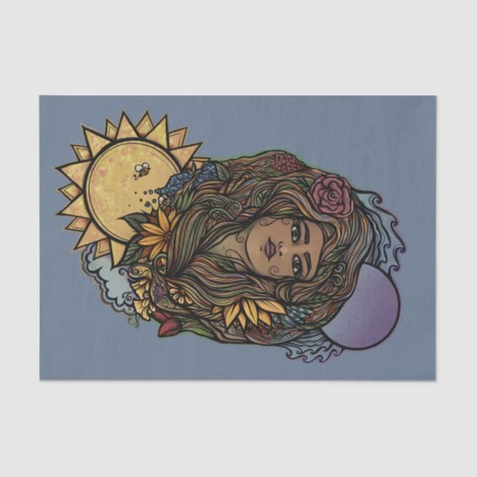 マザーアースザワールドタロット女神 薄葉紙 (正面)