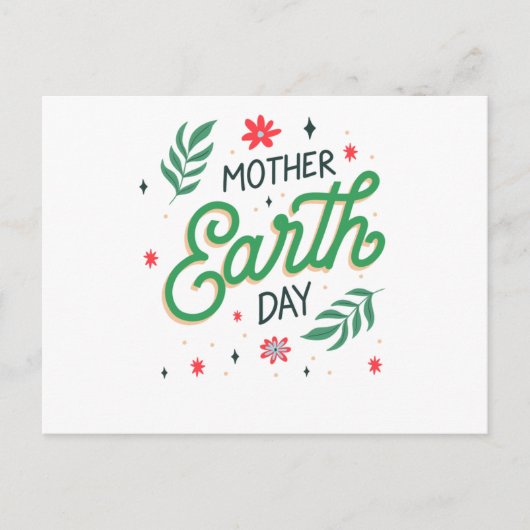 マザーアースデイ – 自然保全認識度 ポストカード (正面)
