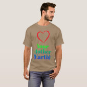 マザーアースレトロを愛する Tシャツ (正面フル)