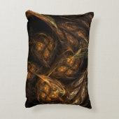 マザーアース抽象芸術アートアクセントピロー アクセントクッション (裏面(縦))