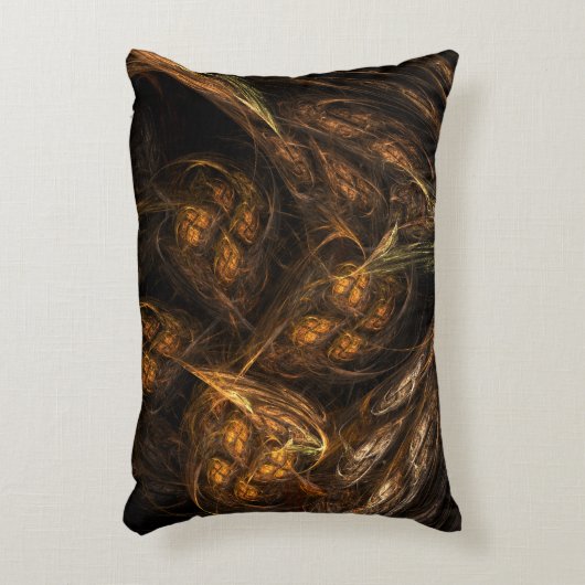 マザーアース抽象芸術アートアクセントピロー アクセントクッション (正面(垂直))