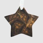 マザーアース抽象芸術アートアクリルスター オーナメント (裏面)