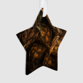 マザーアース抽象芸術アートアクリルスター オーナメント (正面)