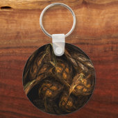 マザーアース抽象芸術アートキーチェーン キーホルダー (正面)