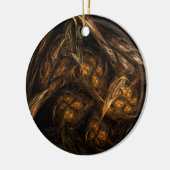 マザーアース抽象芸術アートサークルオーナメント セラミックオーナメント (左)