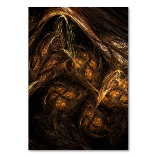 マザーアース抽象芸術アートテーブルカード テーブルナンバー (正面)