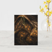 マザーアース抽象芸術アートノートカード カード (黄色い花)