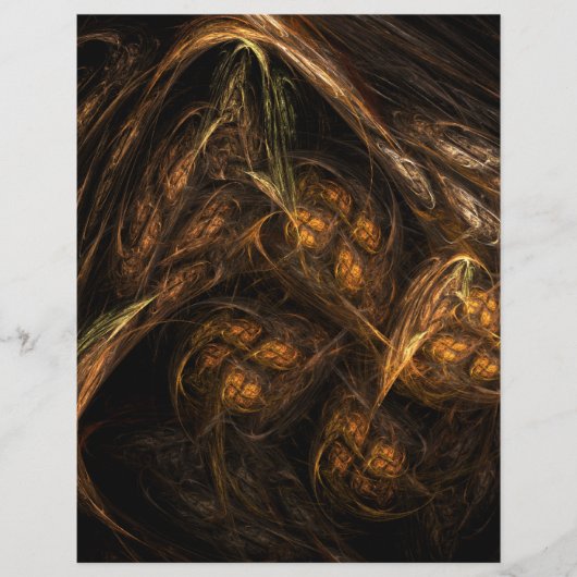 マザーアース抽象芸術アートフライヤー チラシ (正面)