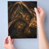 マザーアース抽象芸術アートフライヤー チラシ (手)