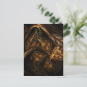 マザーアース抽象芸術アートポストカード ポストカード (スタンド正面)