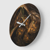 マザーアース抽象芸術アートラウンド ラージ壁時計 (傾斜)
