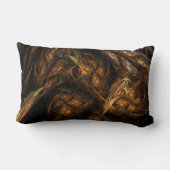 マザーアース抽象芸術アートランバーピロー ランバークッション (裏面)