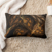 マザーアース抽象芸術アートランバーピロー ランバークッション (ブランケット)