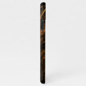 マザーアース抽象芸術アート光沢 iPhoneケース (右側)