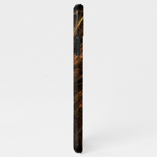 マザーアース抽象芸術アート光沢 iPhoneケース (右側)