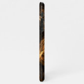 マザーアース抽象芸術アート光沢 iPhoneケース (左側)