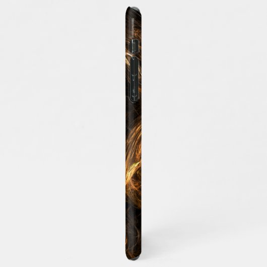 マザーアース抽象芸術アート光沢 iPhoneケース (左側)