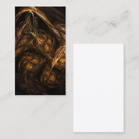 マザーアース抽象芸術アート名刺 名刺 (正面/裏面)