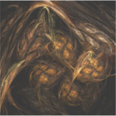 マザーアース抽象芸術アート シール (正面)