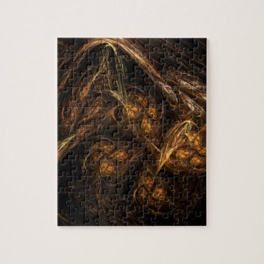 マザーアース抽象芸術アート ジグソーパズル (縦)