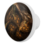 マザーアース抽象芸術アート セラミックノブ (右)