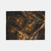 マザーアース抽象芸術アート フリースブランケット (正面(横))