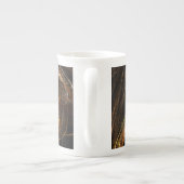 マザーアース抽象芸術アート ボーンチャイナマグカップ (裏面)