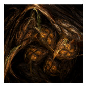 マザーアース抽象芸術アート ポスター (正面)