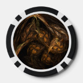 マザーアース抽象芸術アート ポーカーチップ (裏面)