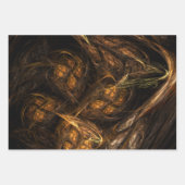 マザーアース抽象芸術アート ラッピングペーパーシート (正面2)