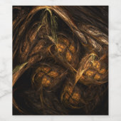 マザーアース抽象芸術アート ワインラベル (シングルラベル)