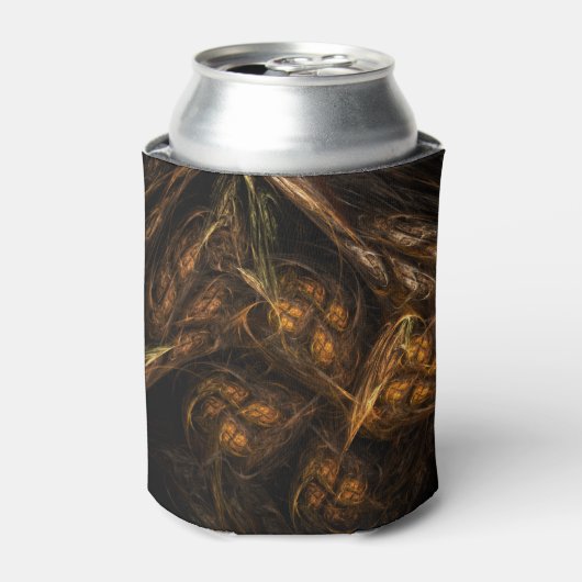 マザーアース抽象芸術アート 缶クーラー (缶正面)